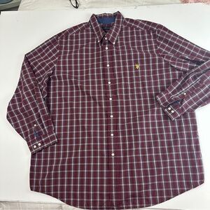 Ralph Lauren Shirt Mens 3XLT Big & Tall Plaid Custom Fit Long Sleeve Button Down